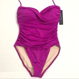 La Blanca Strapless Tummy Control One Piece Swim